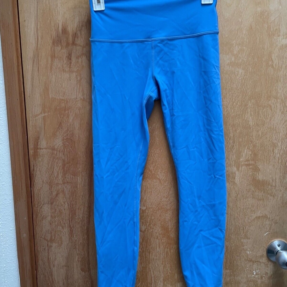 Lululemon Wunder Under High-Rise Tight 25" Full-On Luxtreme Blue Nile EUC Size 6 - Picture 3 of 8